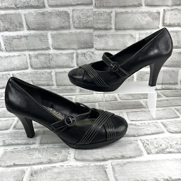 Mudd Jetset Women’s Size 11 Black Mary Jane Vintage Y2K 90s Heels - Picture 1 of 16